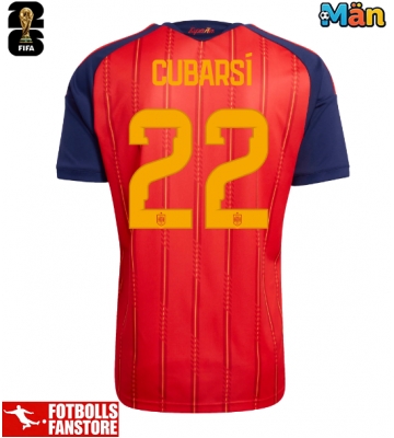 Spanien Pau Cubarsi #22 Hemmatröja VM 2026 Kortärmad