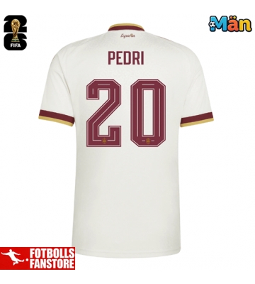Spanien Pedri Gonzalez #20 Bortatröja VM 2026 Kortärmad