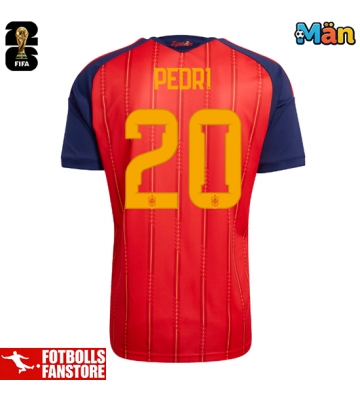 Spanien Pedri Gonzalez #20 Hemmatröja VM 2026 Kortärmad
