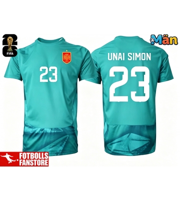 Spanien Unai Simon #23 Målvakt Bortatröja VM 2026 Kortärmad