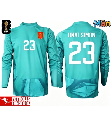 Spanien Unai Simon #23 Målvakt Bortatröja VM 2026 Långärmad