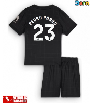 Tottenham Hotspur Pedro Porro #23 Bortatröja Barn 2025-26 Kortärmad (+ Korta byxor)