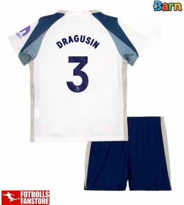 Tottenham Hotspur Radu Dragusin #3 Hemmatröja Barn 2025-26 Kortärmad (+ Korta byxor)