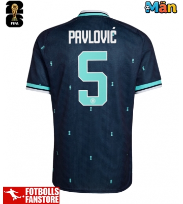 Tyskland Aleksandar Pavlovic #5 Bortatröja VM 2026 Kortärmad