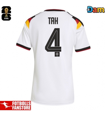 Tyskland Jonathan Tah #4 Hemmatröja Dam VM 2026 Kortärmad