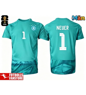 Tyskland Manuel Neuer #1 Målvakt Hemmatröja VM 2026 Kortärmad