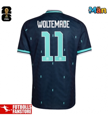 Tyskland Nick Woltemade #11 Bortatröja VM 2026 Kortärmad