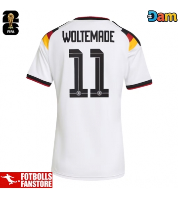 Tyskland Nick Woltemade #11 Hemmatröja Dam VM 2026 Kortärmad