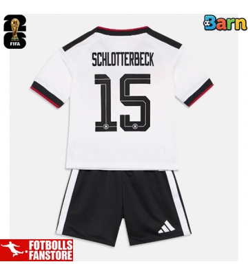 Tyskland Nico Schlotterbeck #15 Hemmatröja Barn VM 2026 Kortärmad (+ Korta byxor)