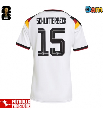 Tyskland Nico Schlotterbeck #15 Hemmatröja Dam VM 2026 Kortärmad
