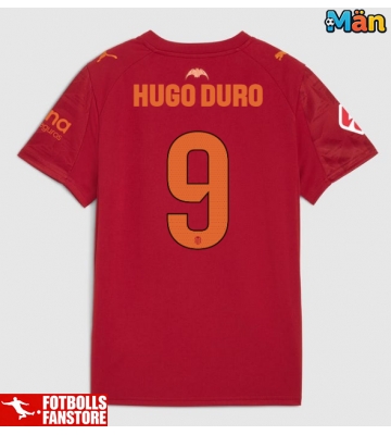 Valencia Hugo Duro #9 Bortatröja 2025-26 Kortärmad