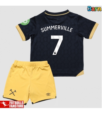 West Ham United Crysencio Summerville #7 Tredje Tröja Barn 2025-26 Kortärmad (+ Korta byxor)