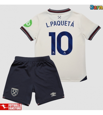 West Ham United Lucas Paqueta #10 Bortatröja Barn 2025-26 Kortärmad (+ Korta byxor)