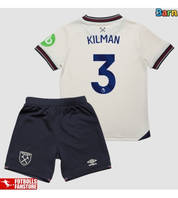 West Ham United Max Kilman #3 Bortatröja Barn 2025-26 Kortärmad (+ Korta byxor)