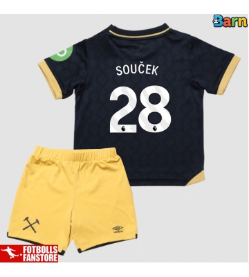 West Ham United Tomas Soucek #28 Tredje Tröja Barn 2025-26 Kortärmad (+ Korta byxor)