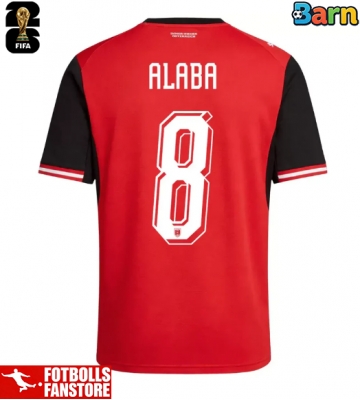Österrike David Alaba #8 Hemmatröja Barn VM 2026 Kortärmad (+ Korta byxor)