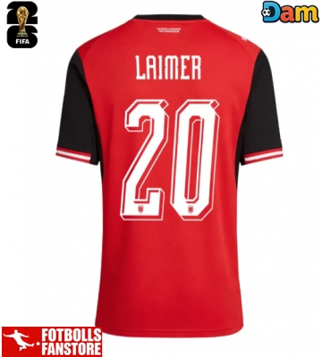 Österrike Konrad Laimer #20 Hemmatröja Dam VM 2026 Kortärmad