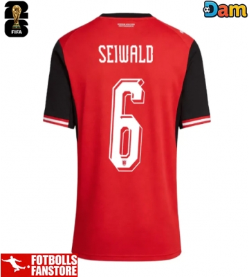 Österrike Nicolas Seiwald #6 Hemmatröja Dam VM 2026 Kortärmad