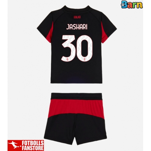 AC Milan Ardon Jashari #30 Hemmatröja Barn 2025-26 Kortärmad (+ Korta byxor)