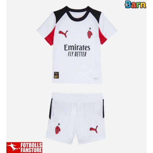 AC Milan Bortatröja Barn 2025-26 Kortärmad (+ Korta byxor)