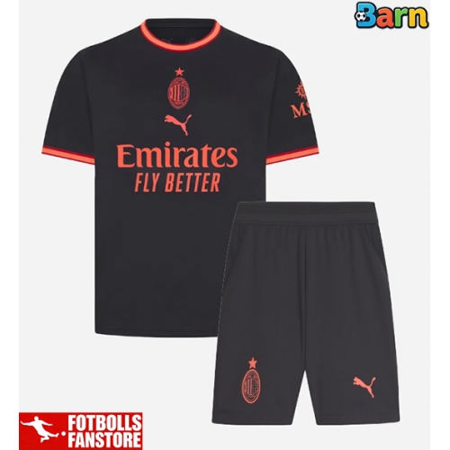 AC Milan Davide Bartesaghi #33 Tredje Tröja Barn 2026-27 Kortärmad (+ Korta byxor)