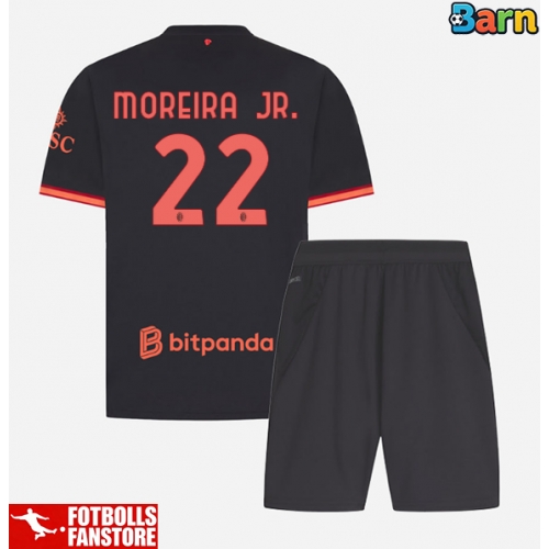 AC Milan Diego Moreira #22 Tredje Tröja Barn 2026-27 Kortärmad (+ Korta byxor)