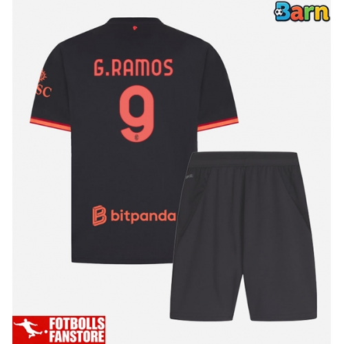 AC Milan Goncalo Ramos #9 Tredje Tröja Barn 2026-27 Kortärmad (+ Korta byxor)
