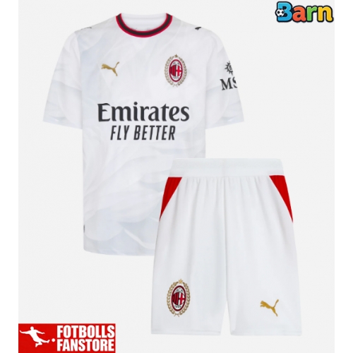 AC Milan Omari Hutchinson #20 Bortatröja Barn 2026-27 Kortärmad (+ Korta byxor)