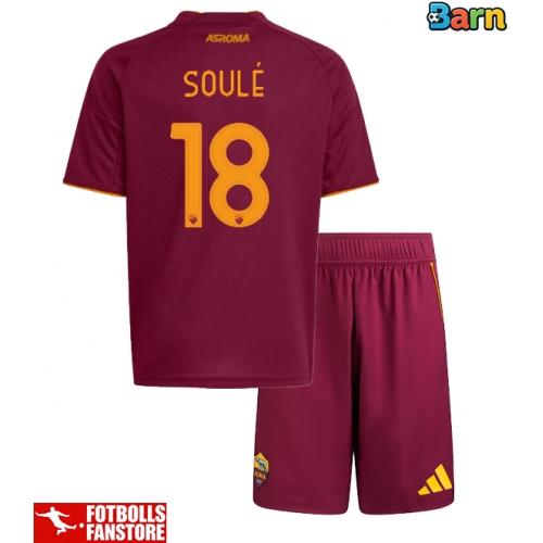 AS Roma Matias Soule #18 Hemmatröja Barn 2025-26 Kortärmad (+ Korta byxor)