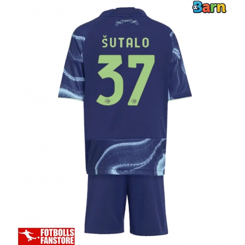 Ajax Josip Sutalo #37 Bortatröja Barn 2025-26 Kortärmad (+ Korta byxor)