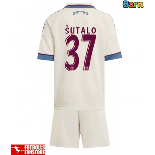 Ajax Josip Sutalo #37 Tredje Tröja Barn 2025-26 Kortärmad (+ Korta byxor)