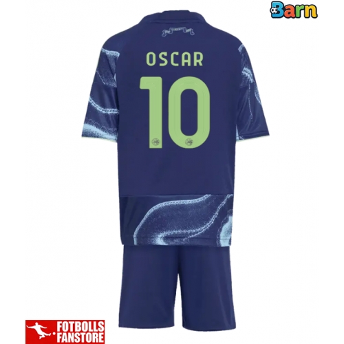 Ajax Oscar Gloukh #10 Bortatröja Barn 2025-26 Kortärmad (+ Korta byxor)
