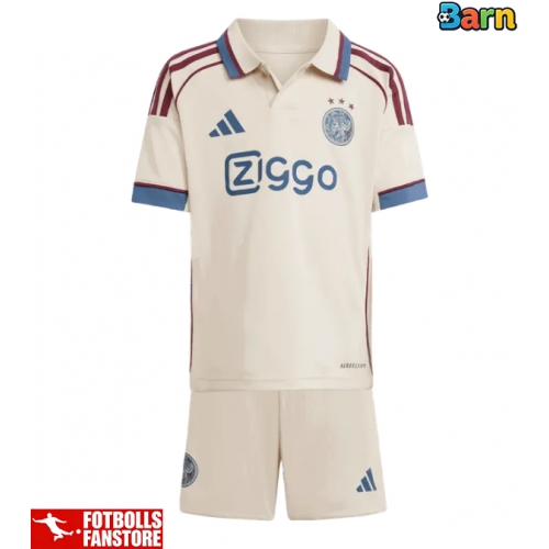 Ajax Oscar Gloukh #10 Tredje Tröja Barn 2025-26 Kortärmad (+ Korta byxor)