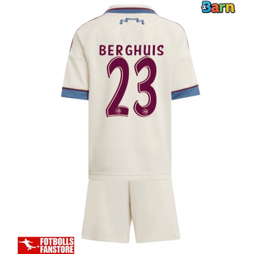 Ajax Steven Berghuis #23 Tredje Tröja Barn 2025-26 Kortärmad (+ Korta byxor)