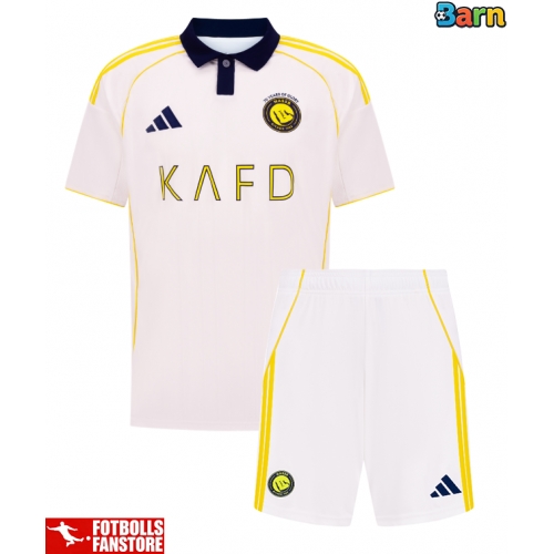 Al-Nassr Tredje Tröja Barn 2025-26 Kortärmad (+ Korta byxor)