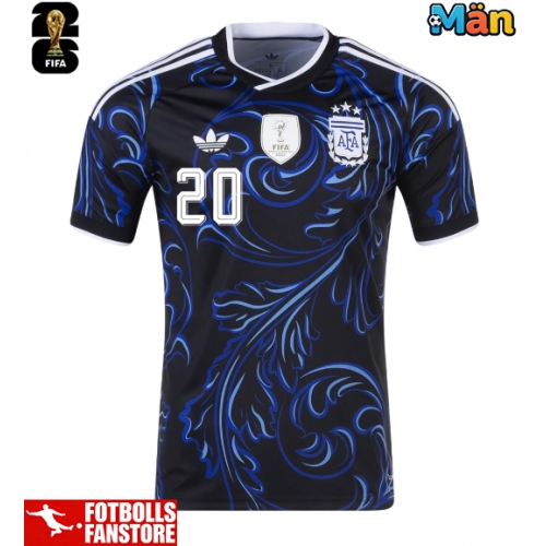 Argentina Alexis Mac Allister #20 Bortatröja VM 2026 Kortärmad