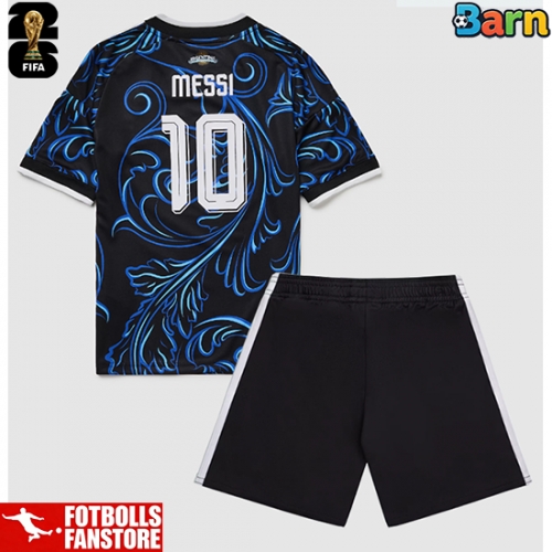 Argentina Lionel Messi #10 Bortatröja Barn VM 2026 Kortärmad (+ Korta byxor)