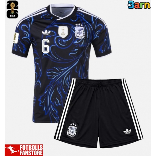 Argentina Lisandro Martinez #6 Bortatröja Barn VM 2026 Kortärmad (+ Korta byxor)