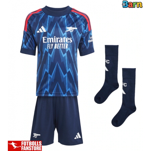 Arsenal Ben White #4 Bortatröja Barn 2025-26 Kortärmad (+ Korta byxor)