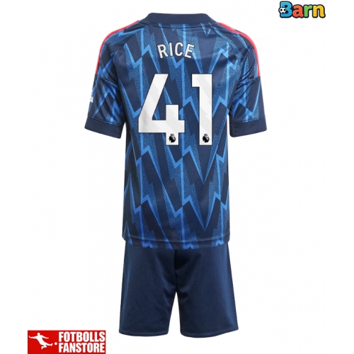 Arsenal Declan Rice #41 Bortatröja Barn 2025-26 Kortärmad (+ Korta byxor)