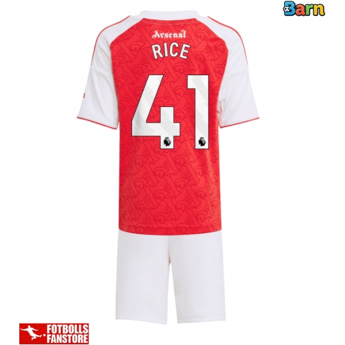 Arsenal Declan Rice #41 Hemmatröja Barn 2025-26 Kortärmad (+ Korta byxor)