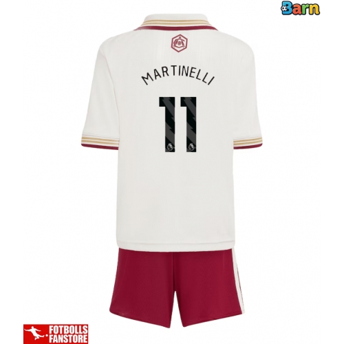 Arsenal Gabriel Martinelli #11 Tredje Tröja Barn 2025-26 Kortärmad (+ Korta byxor)