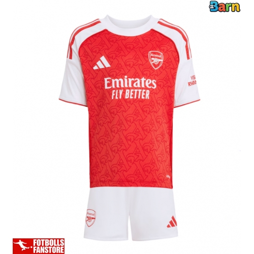 Arsenal Hemmatröja Barn 2025-26 Kortärmad (+ Korta byxor)