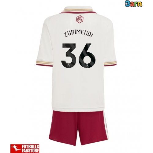 Arsenal Martin Zubimendi #36 Tredje Tröja Barn 2025-26 Kortärmad (+ Korta byxor)