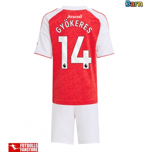 Arsenal Viktor Gyokeres #14 Hemmatröja Barn 2025-26 Kortärmad (+ Korta byxor)