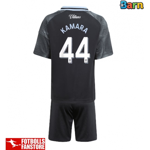 Aston Villa Boubacar Kamara #44 Bortatröja Barn 2025-26 Kortärmad (+ Korta byxor)
