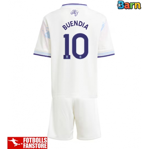 Aston Villa Emiliano Buendia #10 Tredje Tröja Barn 2025-26 Kortärmad (+ Korta byxor)