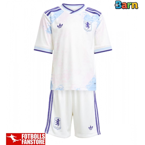 Aston Villa Ezri Konsa #4 Tredje Tröja Barn 2025-26 Kortärmad (+ Korta byxor)