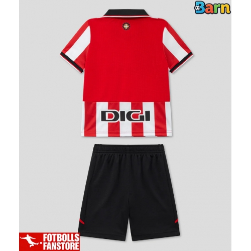 Athletic Bilbao Hemmatröja Barn 2025-26 Kortärmad (+ Korta byxor)