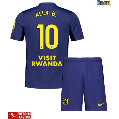 Atletico Madrid Alex Baena #10 Bortatröja Barn 2025-26 Kortärmad (+ Korta byxor)
